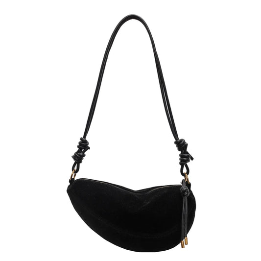 Elegant Faux Suede Shoulder Bag for Women