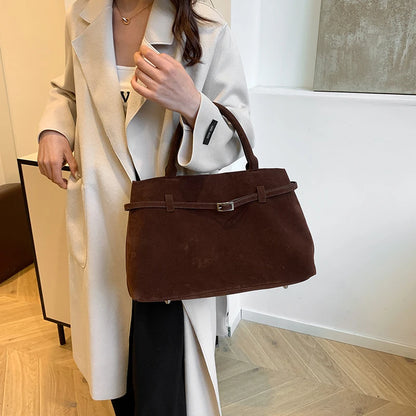 Elegant Velvet Tote Bag - Luxury Women's Handbag