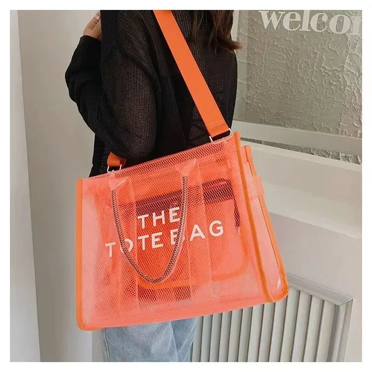 Elegant Transparent PVC Women's Tote Bag
