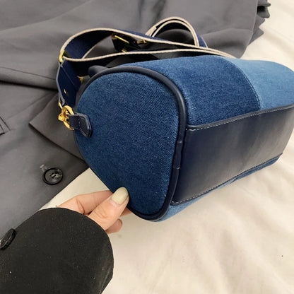 Exquisite Patchwork Denim Mini Handbag