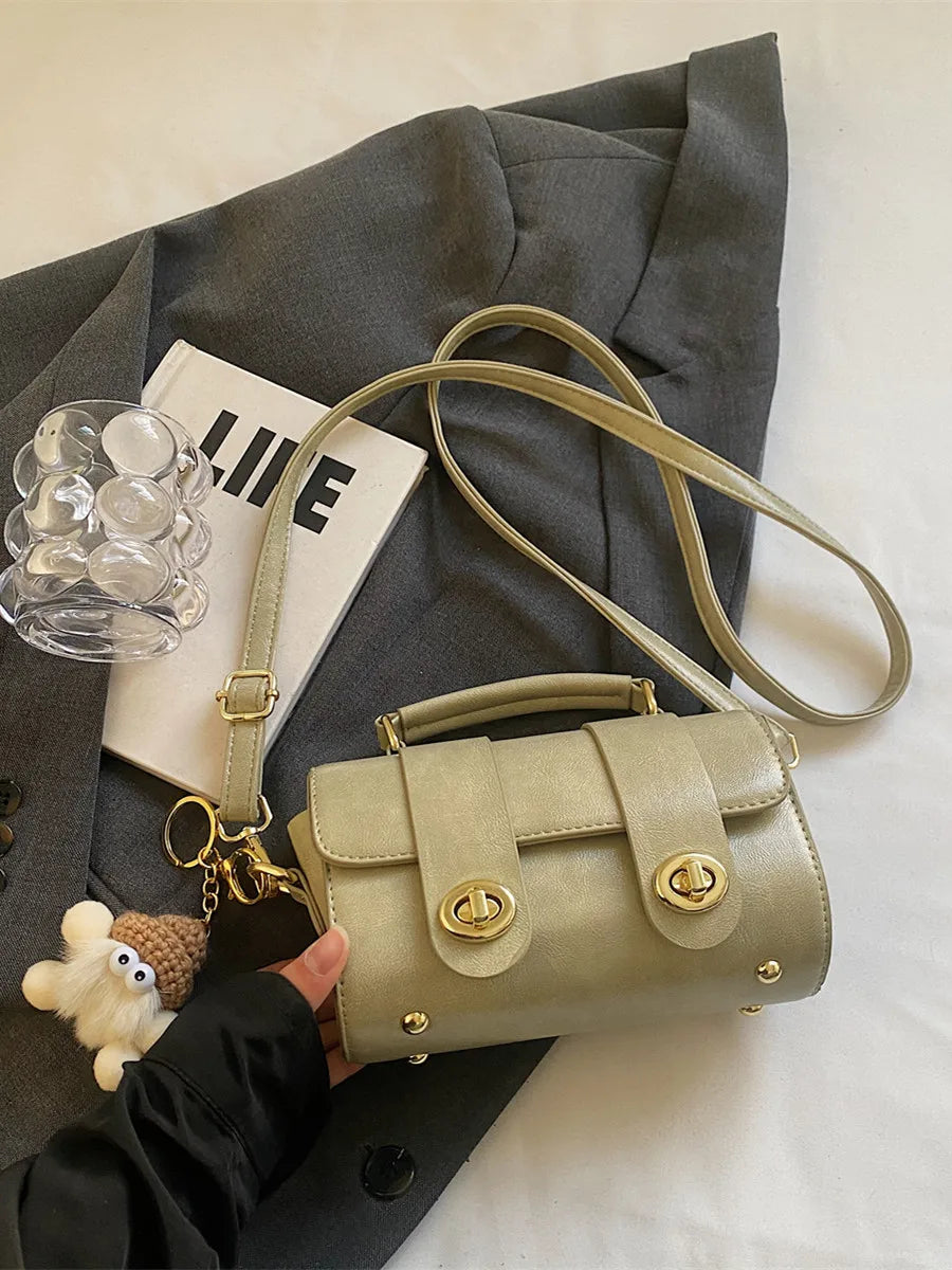 Elegant Women's Soft PU Boston Crossbody Bag