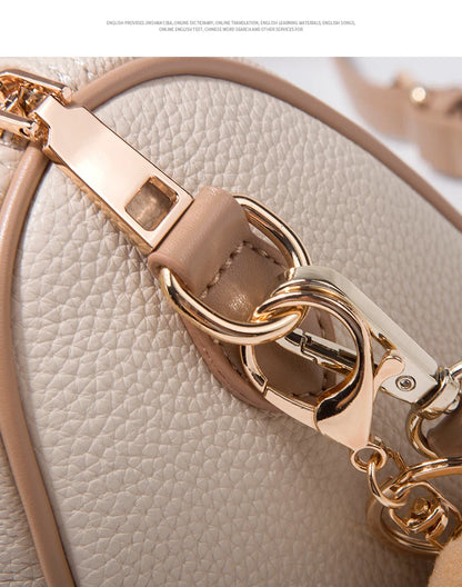 URDUDU Elegant Boston Leather Handbag
