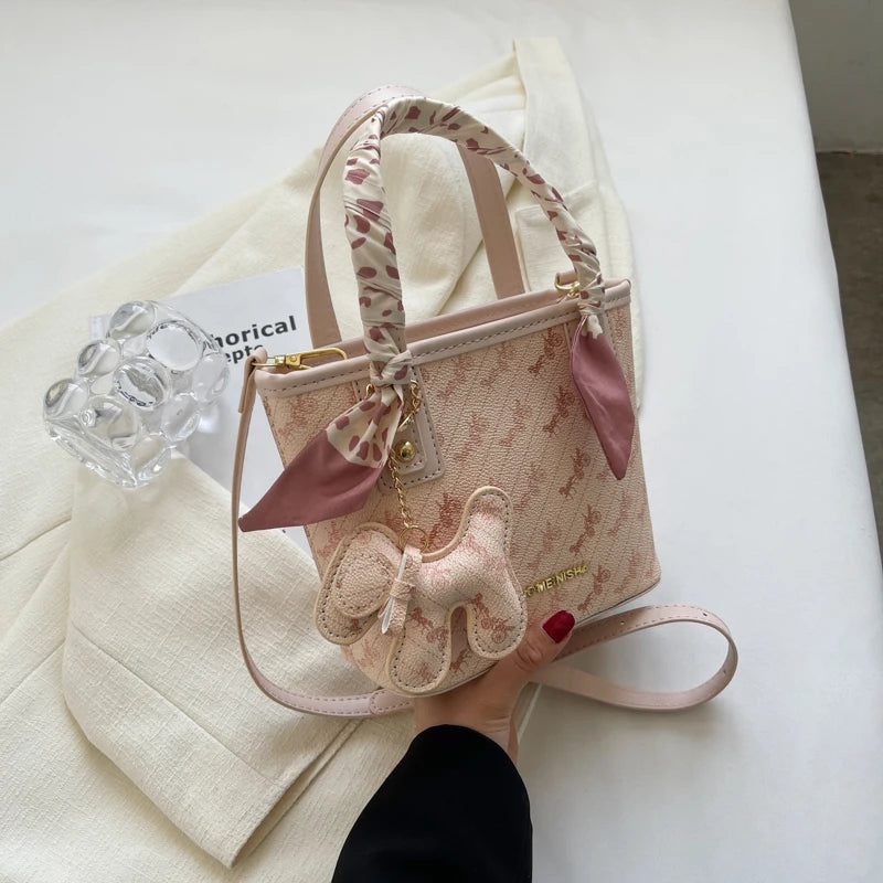 Elegant Korean Style Women's Bucket Bag