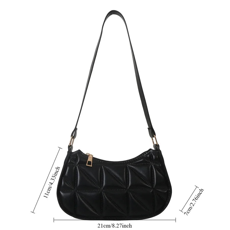 Elegant PU Leather Shoulder Bag - Timeless Fashion