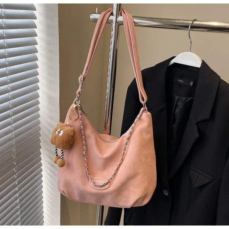 Elegant Retro Women's Shoulder Bag - Autumn Collection