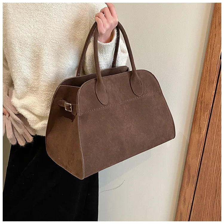 Exquisite Vintage Top-Handle Tote for Autumn Elegance
