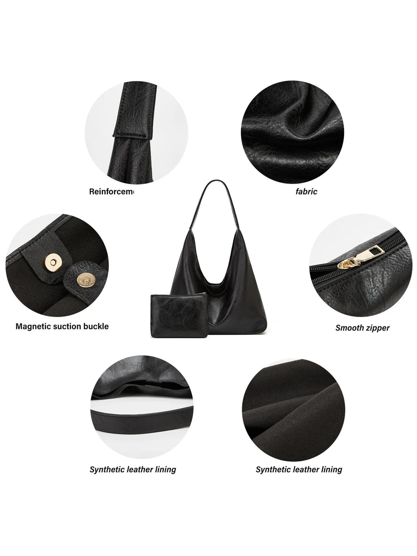 Elegant Retro Tote Bag for Women - Simple & Spacious