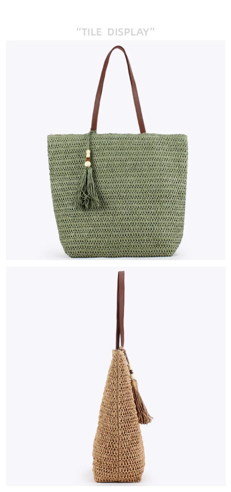 Exquisite Oval Trapezoidal Woven Handbag for Stylish Women