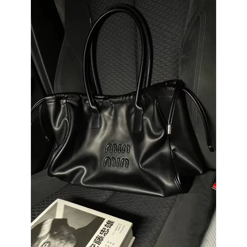 Exquisite PU Leather Women's Tote - Large Capacity & Waterproof