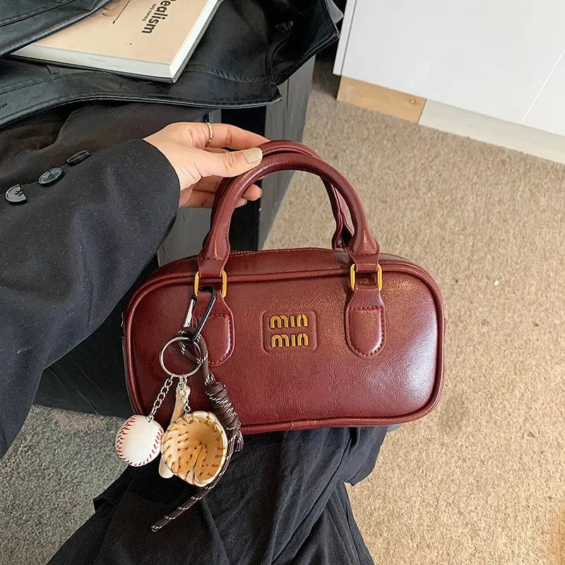 Elegant Retro Women's Crossbody Bowling Bag