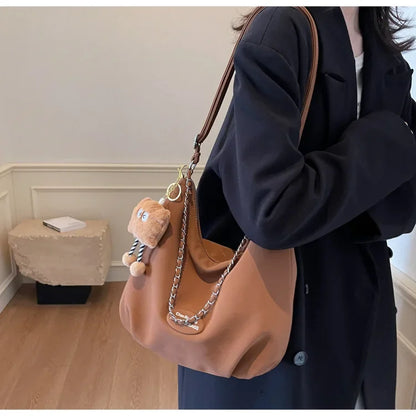 Elegant Retro Women's Shoulder Bag - Autumn Collection