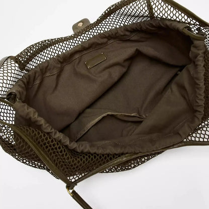 Exquisite Mesh Beach Tote Bag for Women