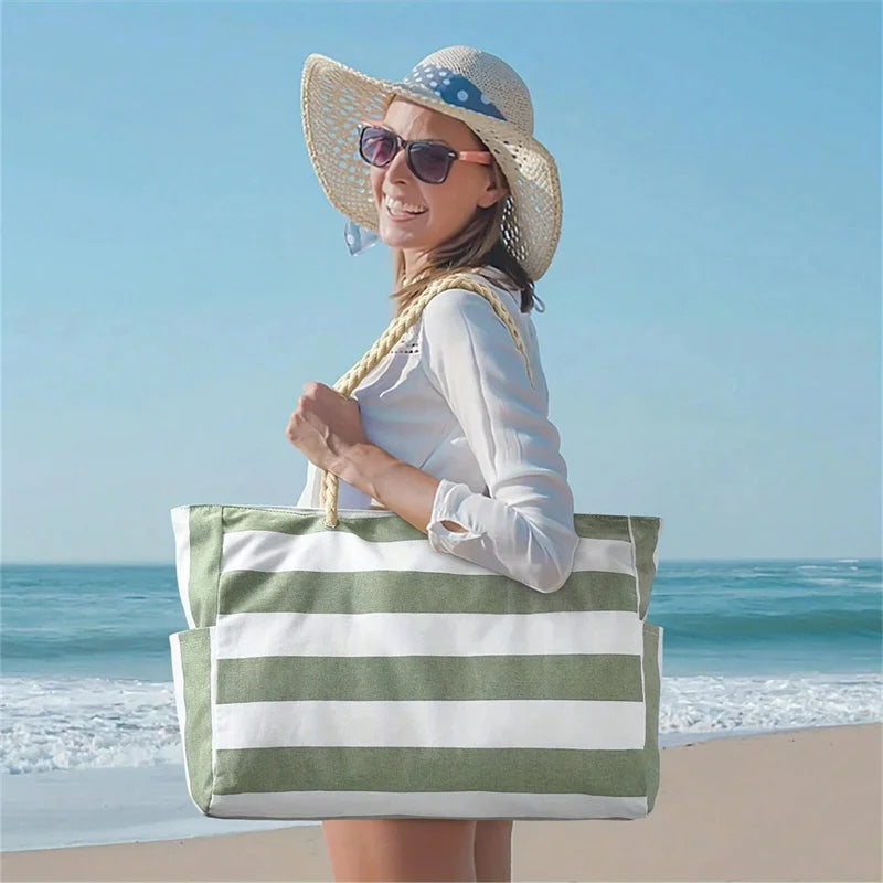 Elegant Waterproof Beach Tote for Women
