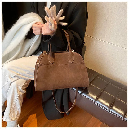 Exquisite Vintage Top-Handle Tote for Autumn Elegance