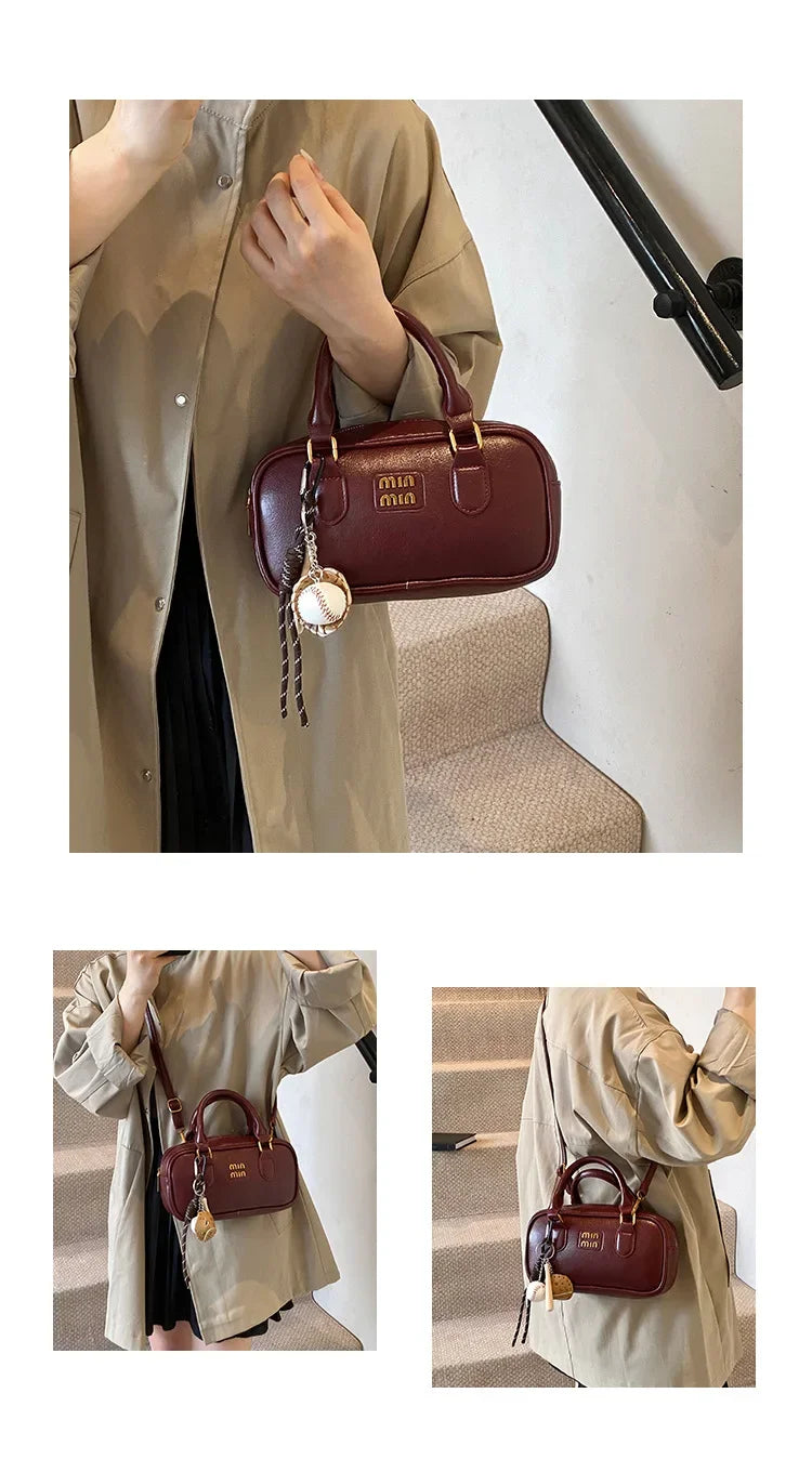 Elegant Retro Women's Crossbody Bowling Bag
