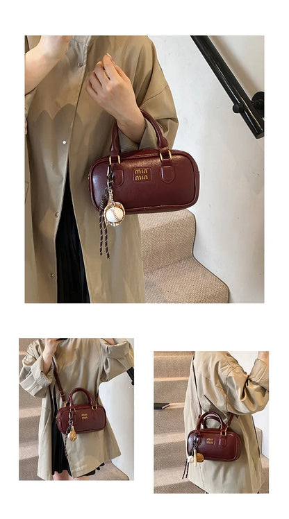 Elegant Retro Women's Crossbody Bowling Bag