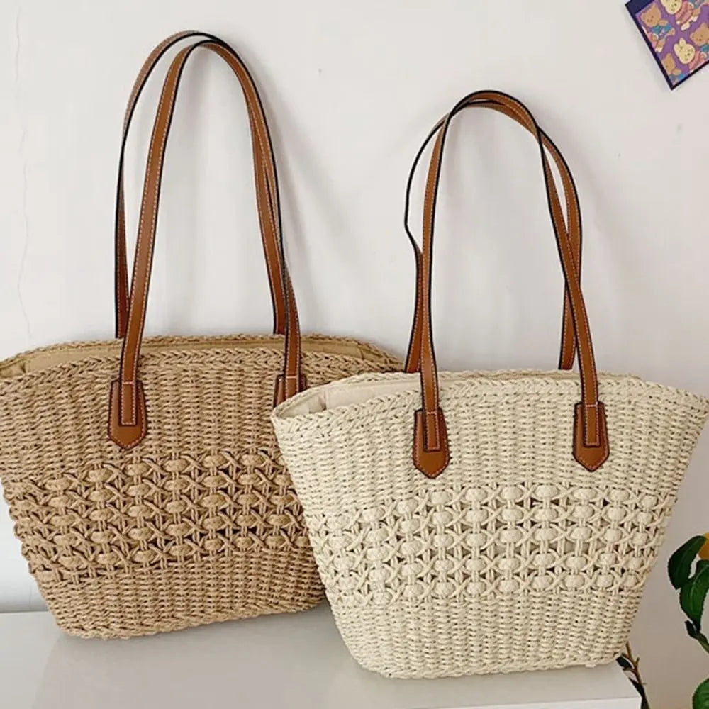 Exquisite Women's Woven Straw Tote Bag