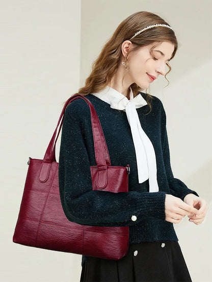 3-Piece Fashionable Women's Shoulder Bag Set