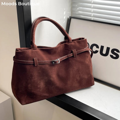 Elegant Velvet Tote Bag - Luxury Women's Handbag