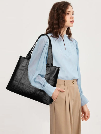 3-Piece Fashionable Women's Shoulder Bag Set