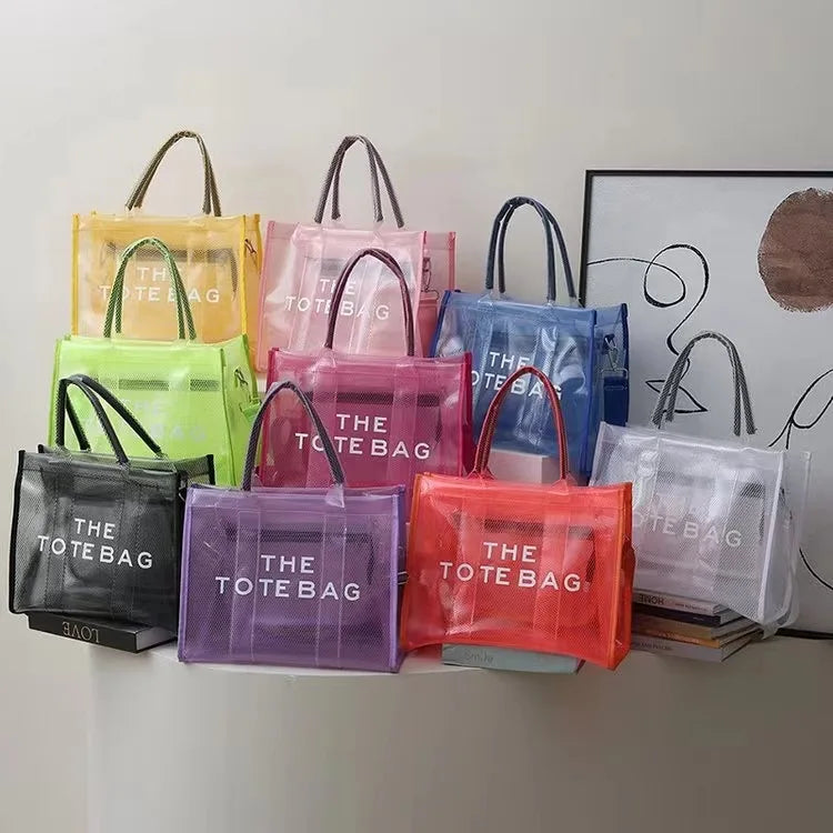 Elegant Transparent PVC Women's Tote Bag