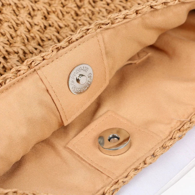 Exquisite Summer Basket Weave Tote Bag