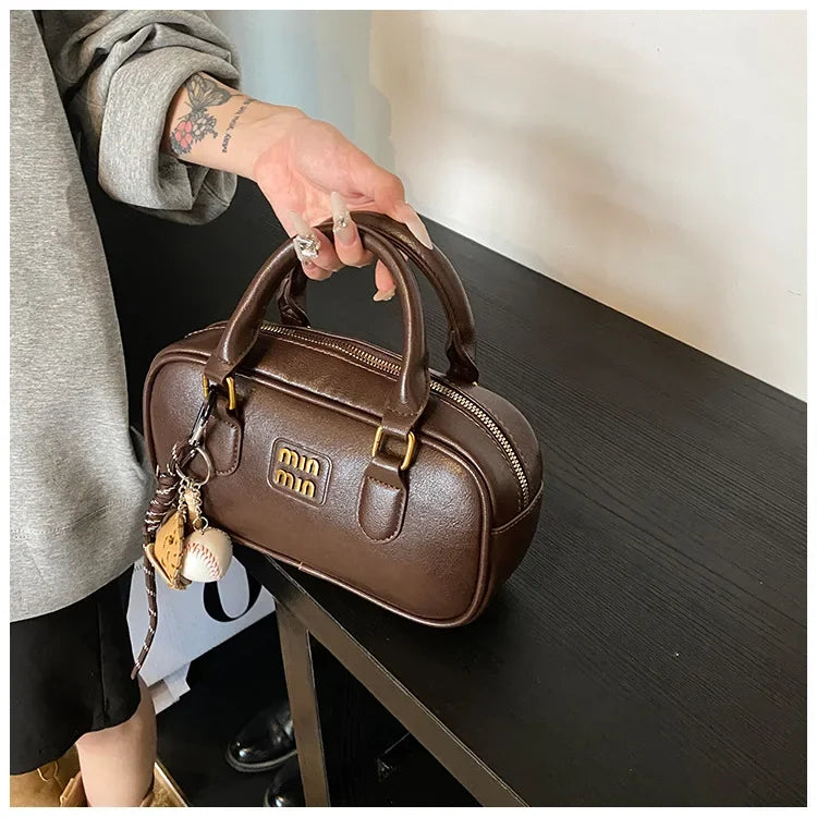 Elegant Retro Women's Crossbody Bowling Bag