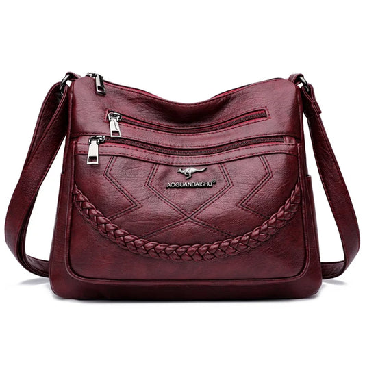 Elegant PU Leather Designer Shoulder Bags for Women