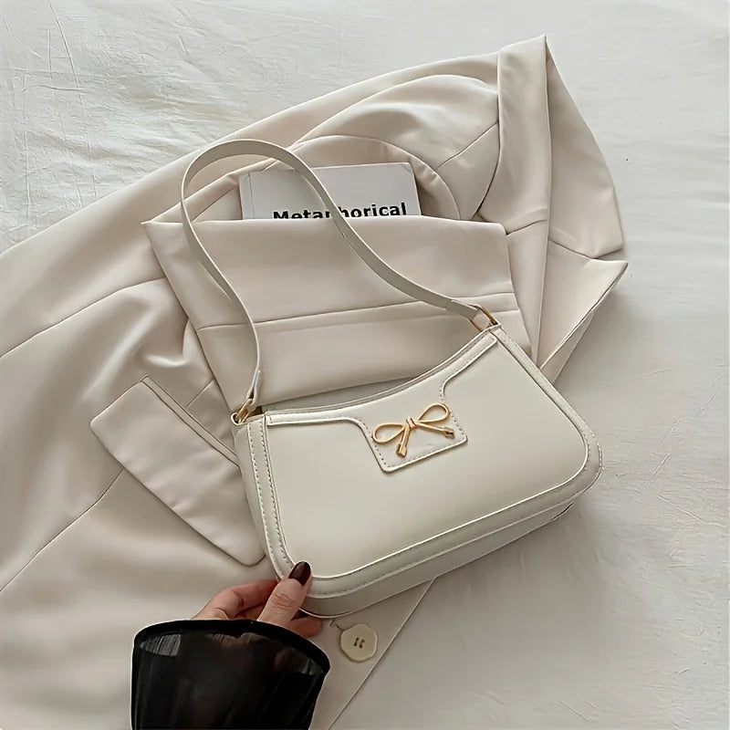 Exquisite Bowknot Shoulder Bag - Timeless Elegance