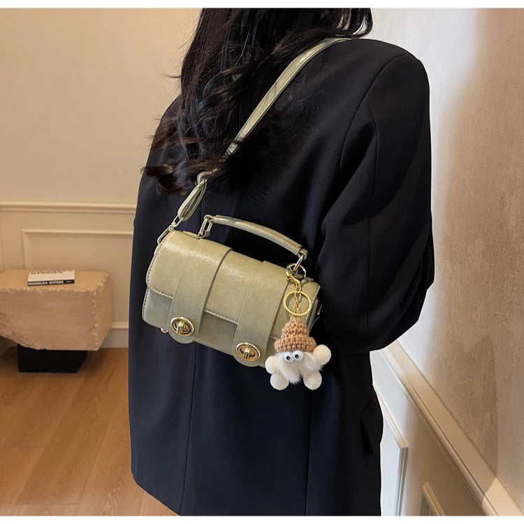 Elegant Women's Soft PU Boston Crossbody Bag