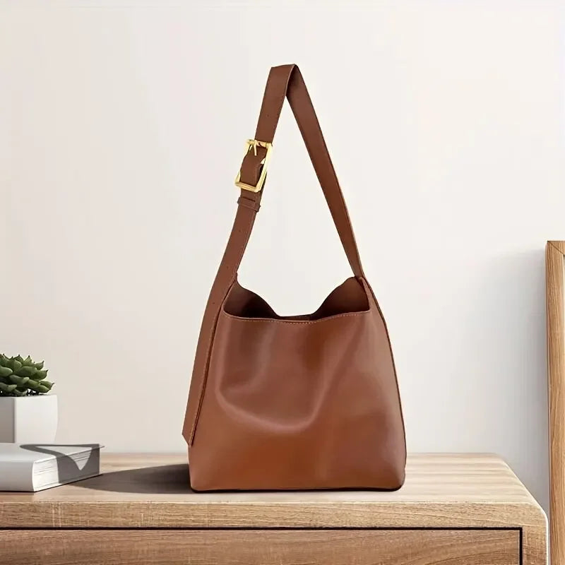Exquisite Minimalist Women's PU Leather Shoulder Bag