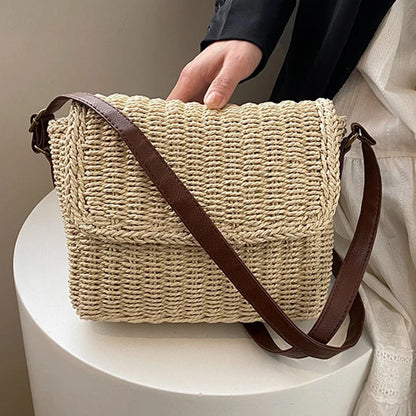 Exquisite Women's Raffia Crossbody Bag