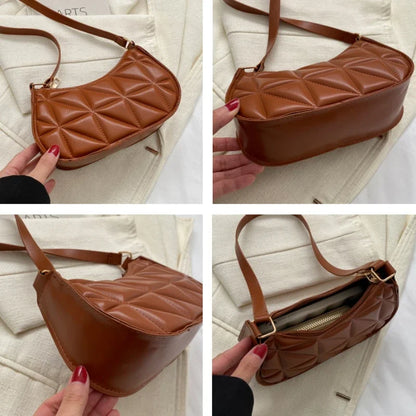 Elegant PU Leather Shoulder Bag - Timeless Fashion