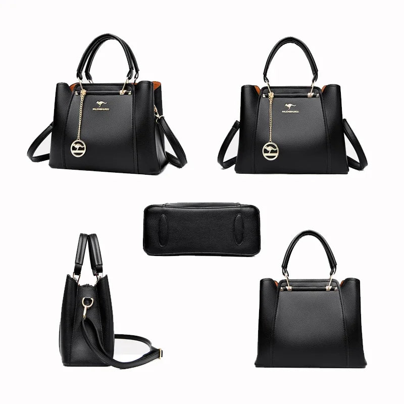 Exquisite Designer Leather Tote - Women's Luxury Handbag
