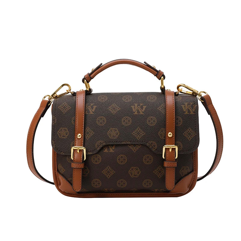 Exquisite Vintage Leather Crossbody Bag - Timeless Elegance