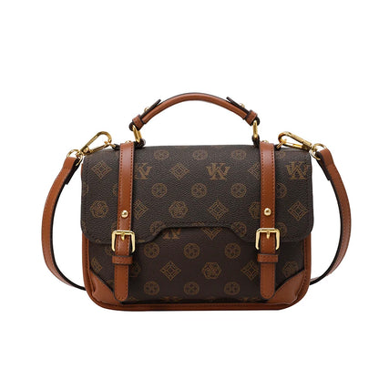 Exquisite Vintage Leather Crossbody Bag - Timeless Elegance