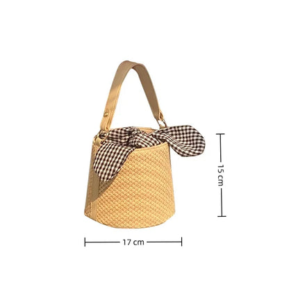 Elegant Woven Bohemian Straw Handbag