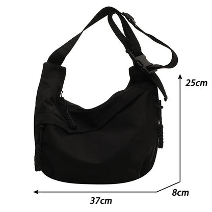 Elegant Nylon Crossbody Bag - High Capacity & Style