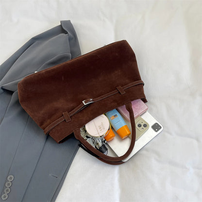 Elegant Velvet Tote Bag - Luxury Women's Handbag