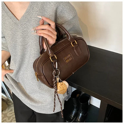 Elegant Retro Women's Crossbody Bowling Bag