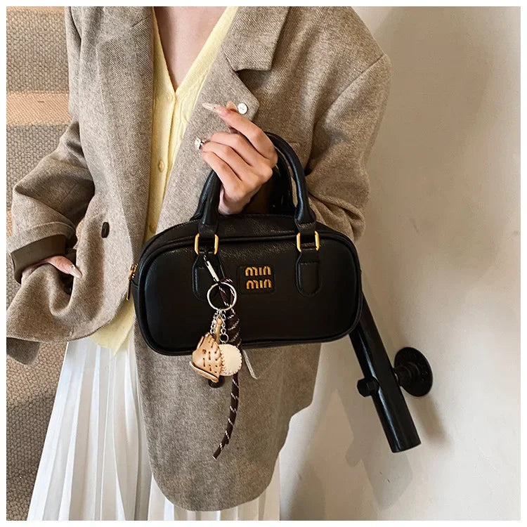 Elegant Retro Women's Crossbody Bowling Bag