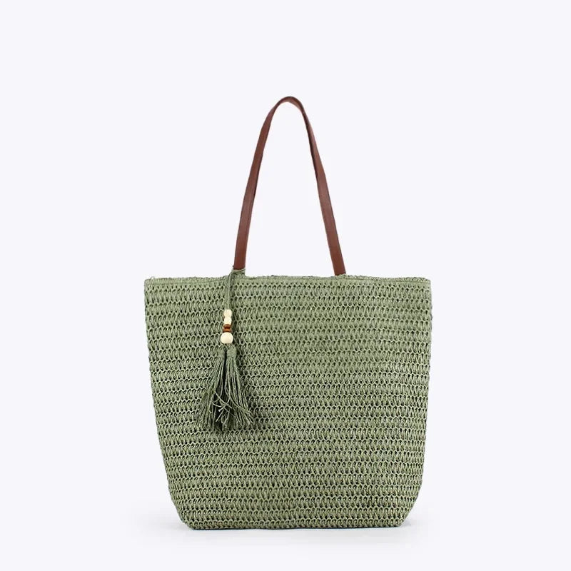 Exquisite Oval Trapezoidal Woven Handbag for Stylish Women