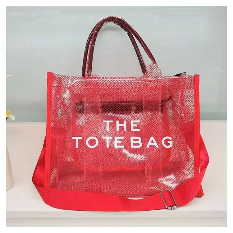 Elegant Transparent PVC Women's Tote Bag