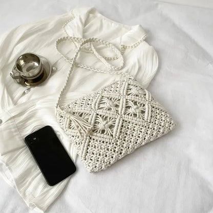 Exquisite Bohemian Straw Crossbody Bag for Women