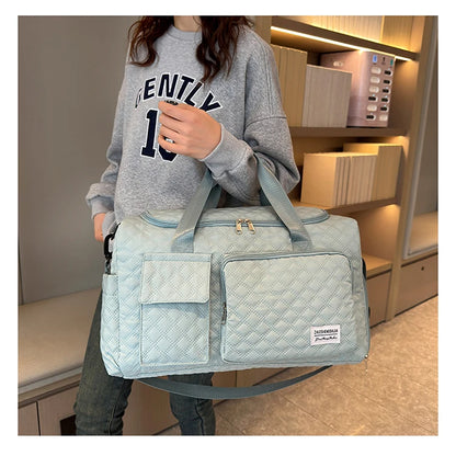 Elegant Oxford Quilted Women's Travel Handbag