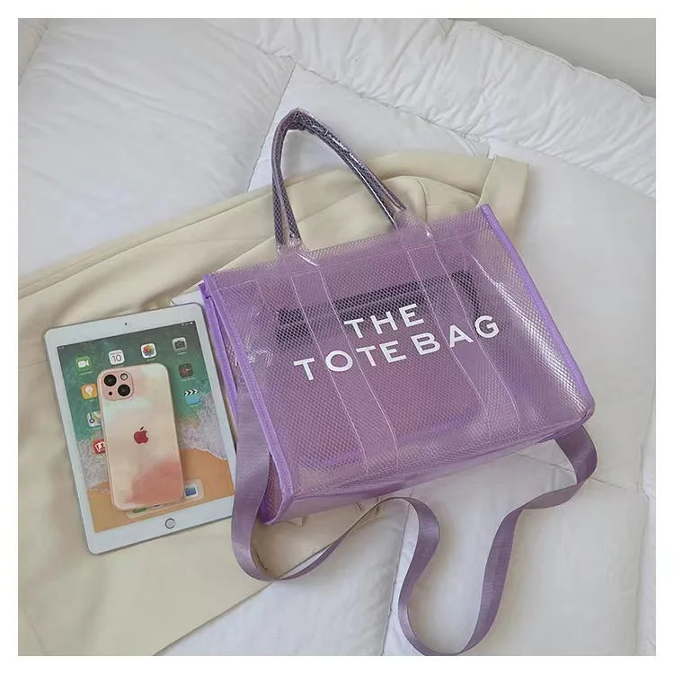 Elegant Transparent PVC Women's Tote Bag