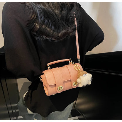 Elegant Women's Soft PU Boston Crossbody Bag