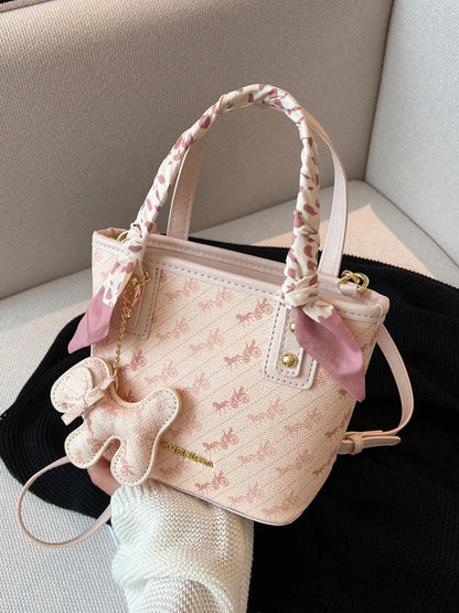 Elegant Korean Style Women's Bucket Bag