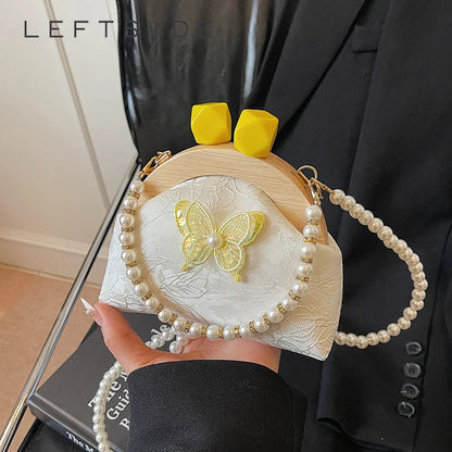 Exquisite Beaded PU Leather Crossbody Bag for Women