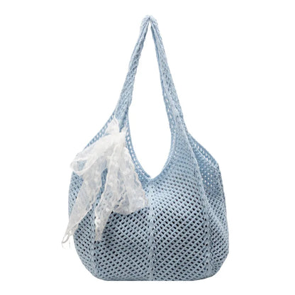Elegant Handwoven Women's Tote Bag - Summer Beach Style